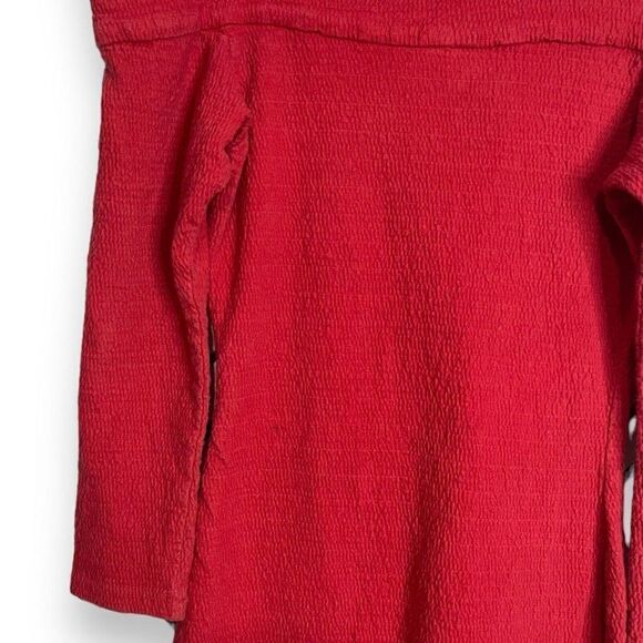 Contempo Casuals Mini Dress Women's Medium Red Off The Shoulder Vintage Bodycon - Picture 8 of 16